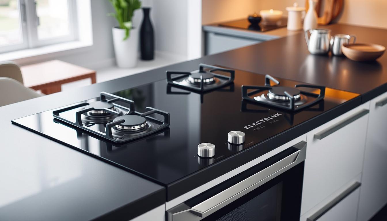 Electrolux KE5GP cooktop a gás mesa de vidro